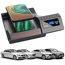 ワイヤレスカーチャージャー,15W,メルセデスベンツEクラス2016-2021 メルセデスベンツ ワイヤレスチャージャー 急速充電 15W w166